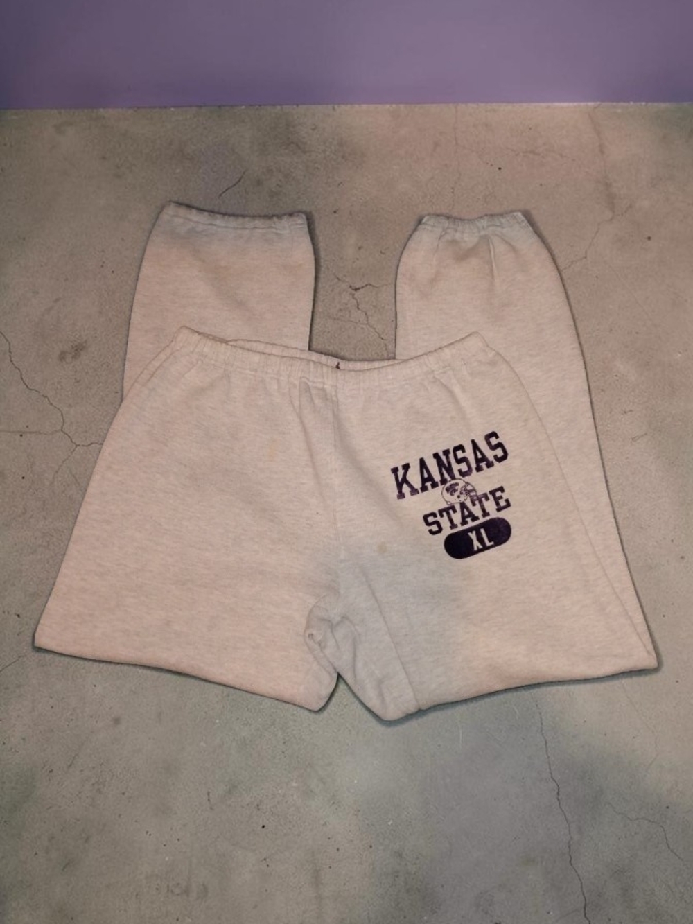 Vintage Kansas State University (K-State Wildcats) Sweatpants Xl View 2